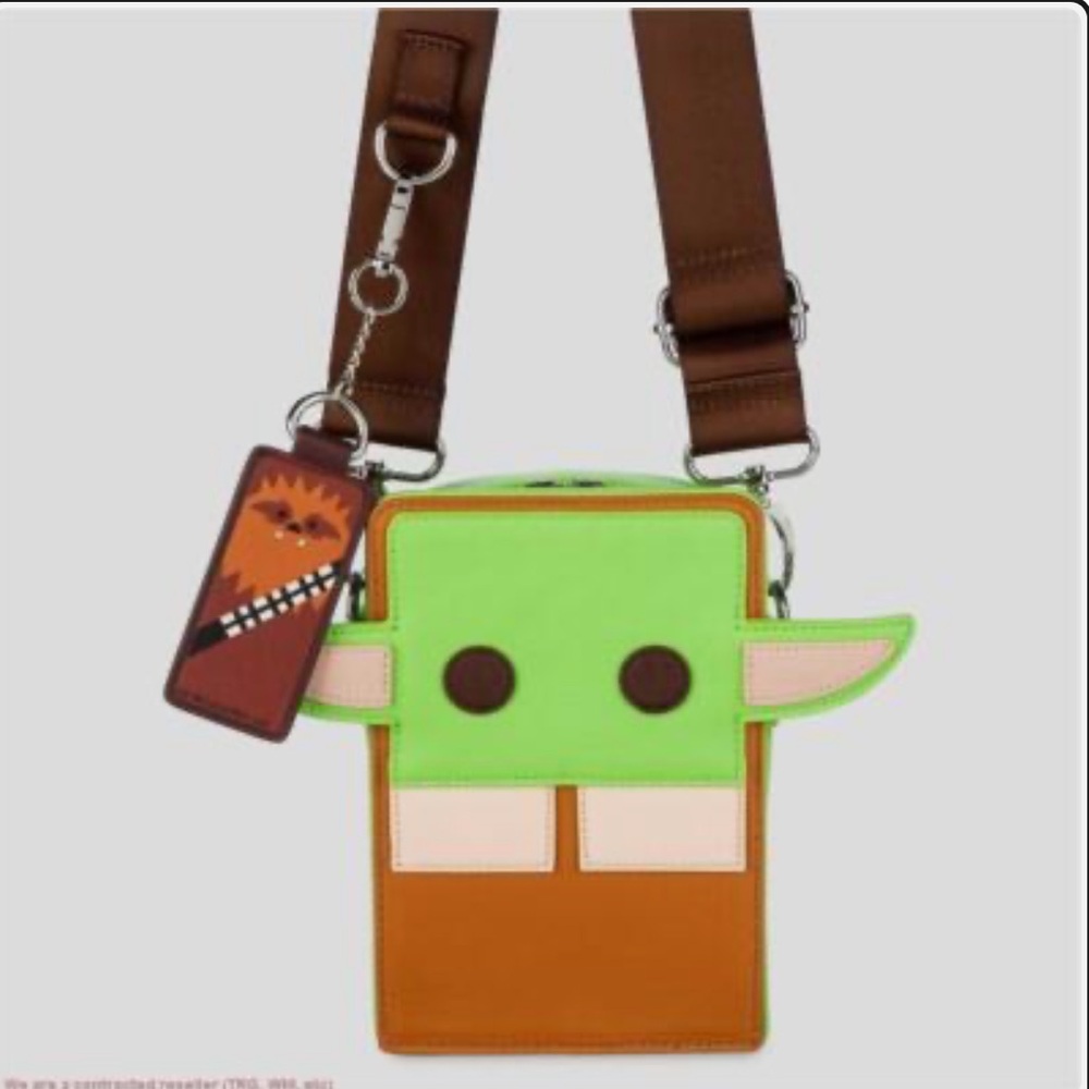 NWT Disney Star Wars Crossbody Grogu Bag w/keychain